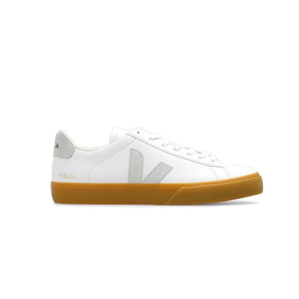 Veja Campo White Leather Chromefree Sneakers Womens 7 EUR 38 Low Top Trainers